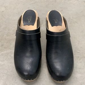 Swedish Hasbeens - SZ 39 - clogs - black